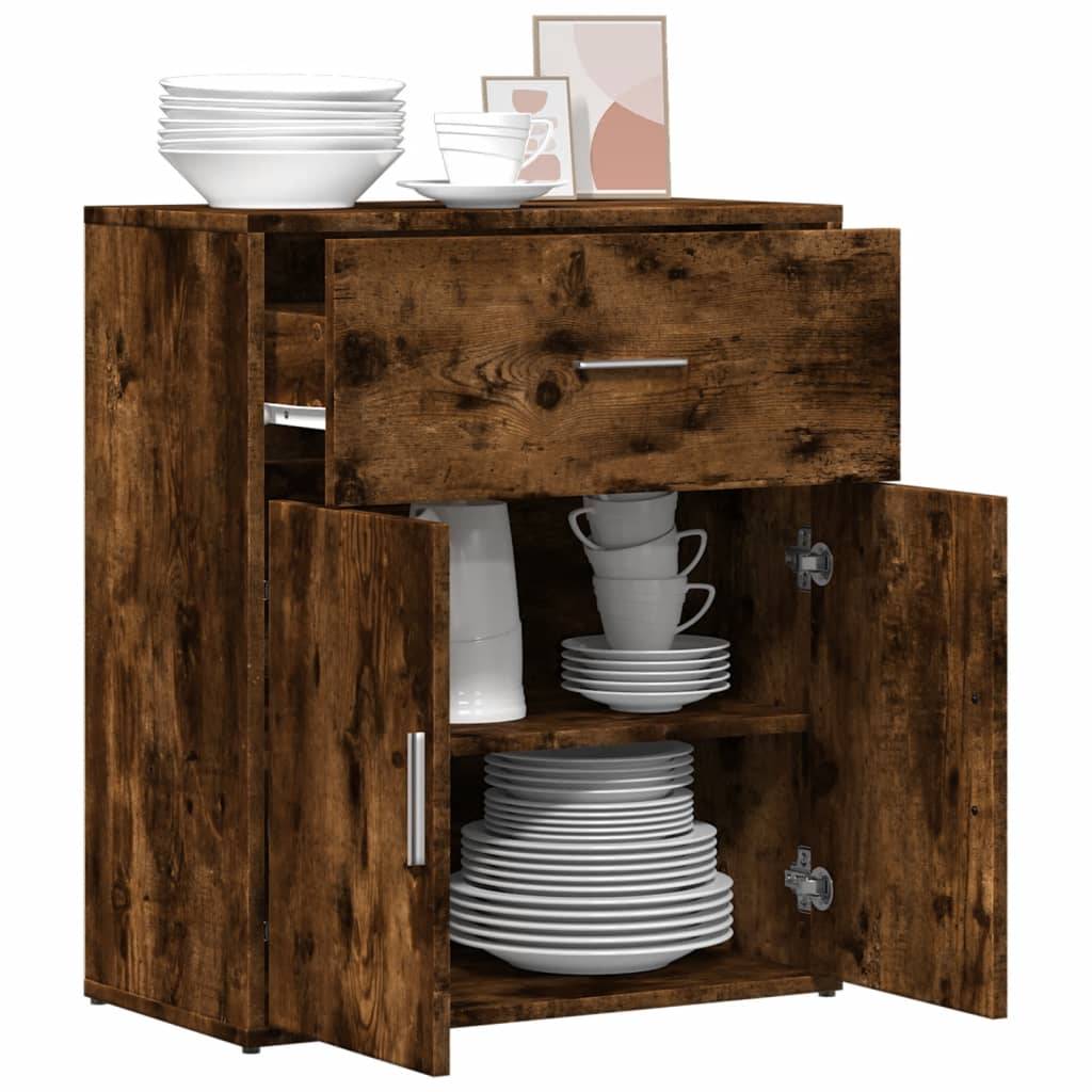vidaXL Sideboard Räuchereiche 60x31x70 cm Holzwerkstoff