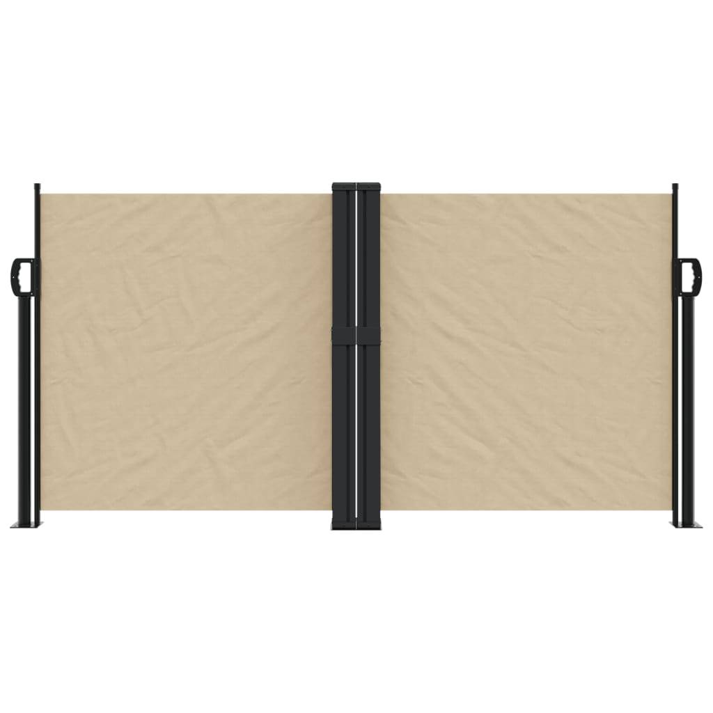 vidaXL Seitenmarkise Ausziehbar Beige 120x1000 cm