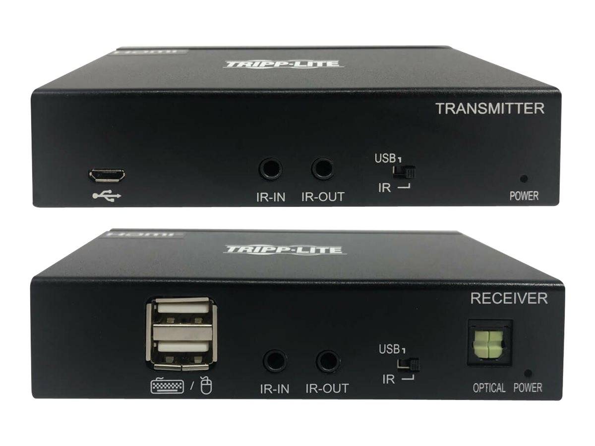 TRIPP - Eaton Tripp Lite Series USB C to HDMI over Cat6 Extender Kit with KVM Support, 4K 60Hz, 4:4:4, Transmitter/Recei