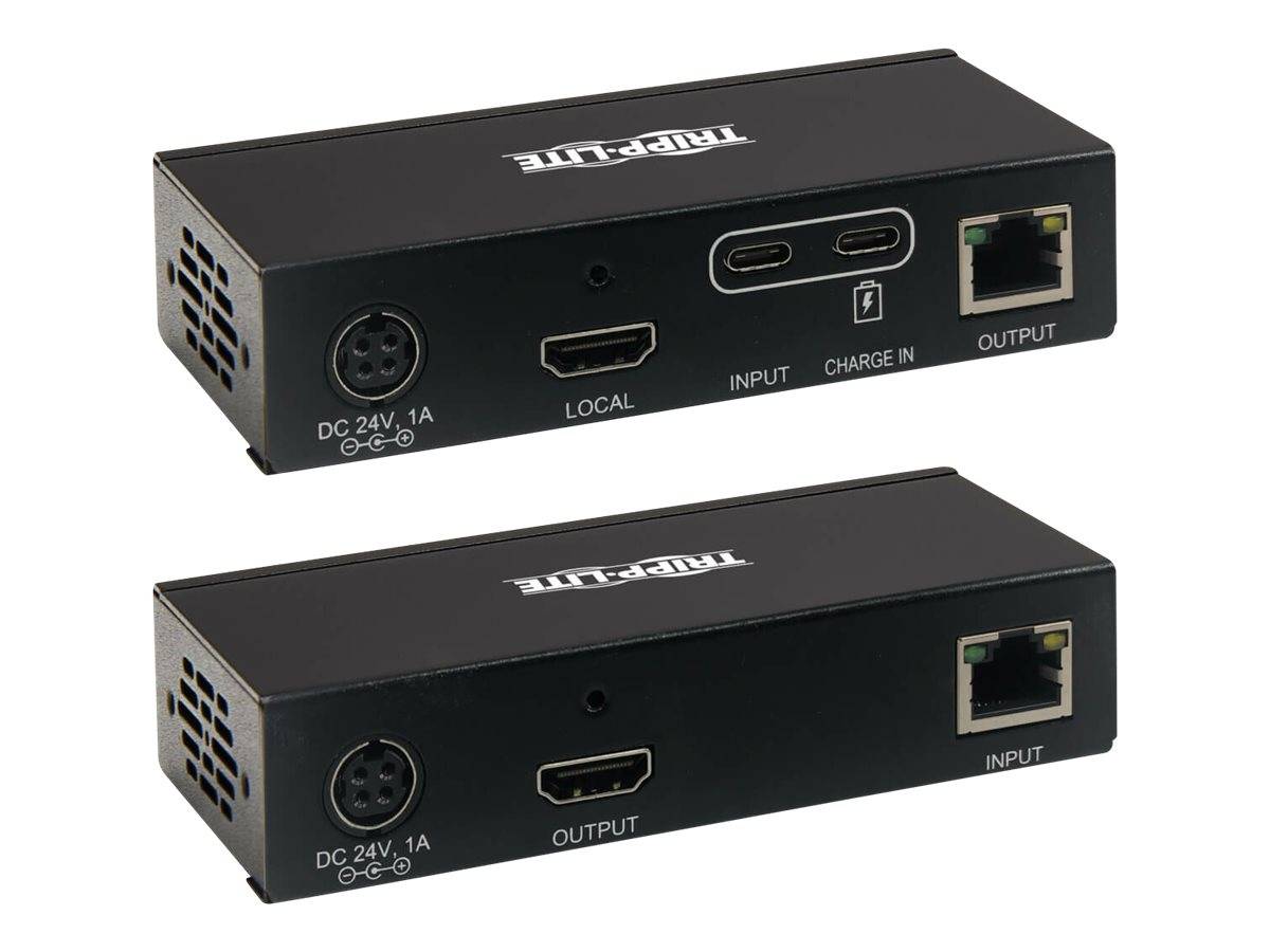TRIPP - Eaton Tripp Lite Series USB C to HDMI over Cat6 Extender Kit with KVM Support, 4K 60Hz, 4:4:4, Transmitter/Recei