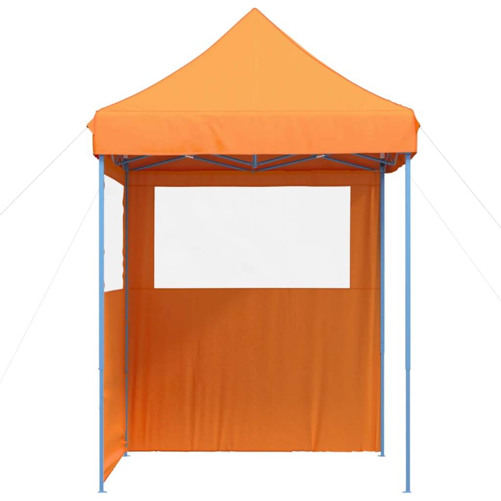 vidaXL Partyzelt Faltbar Pop-Up mit 2 Seitenteilen Orange