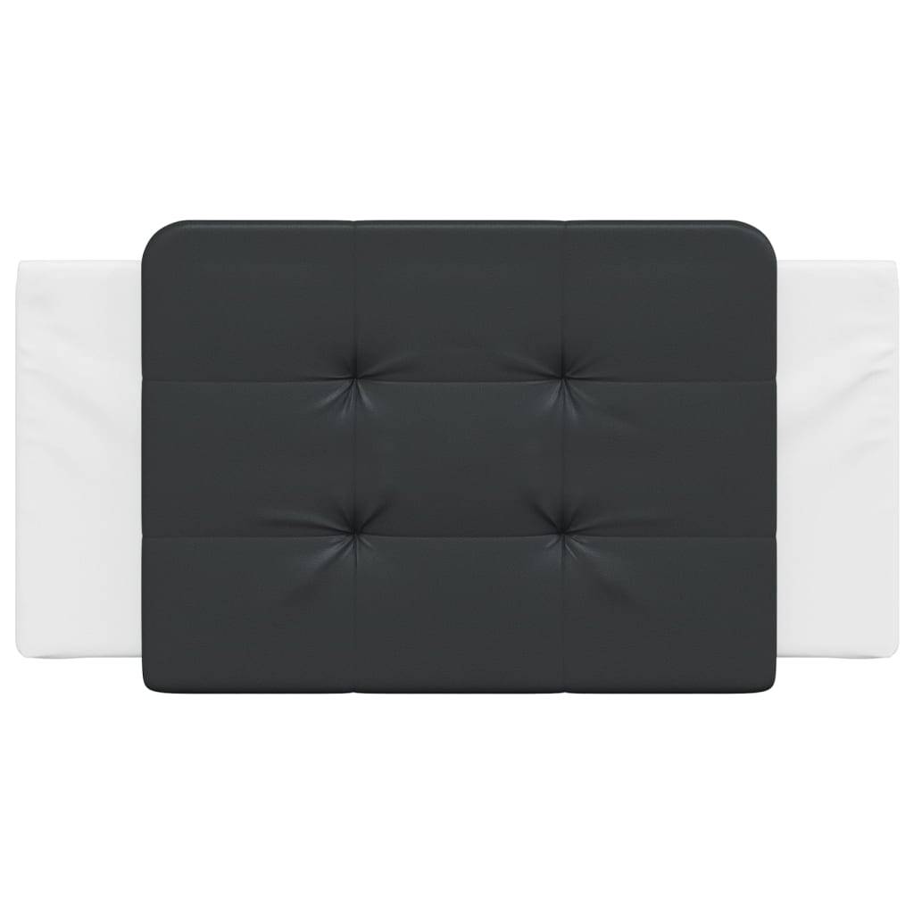 vidaXL Kopfteil-Kissen "Zadar" Schwarz und Weiß 100 cm Kunstleder