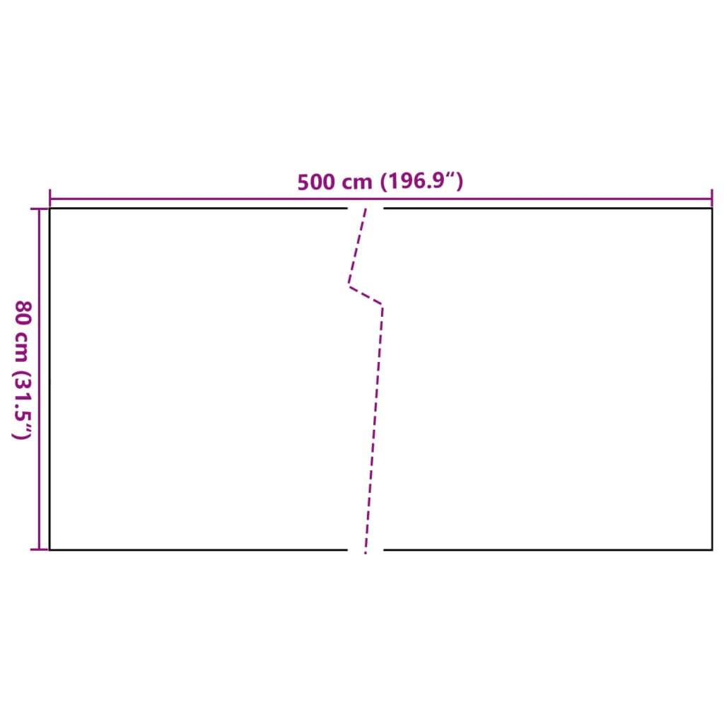 vidaXL Balkon-Sichtschutz Braun und Schwarz 500x80 cm Poly Rattan