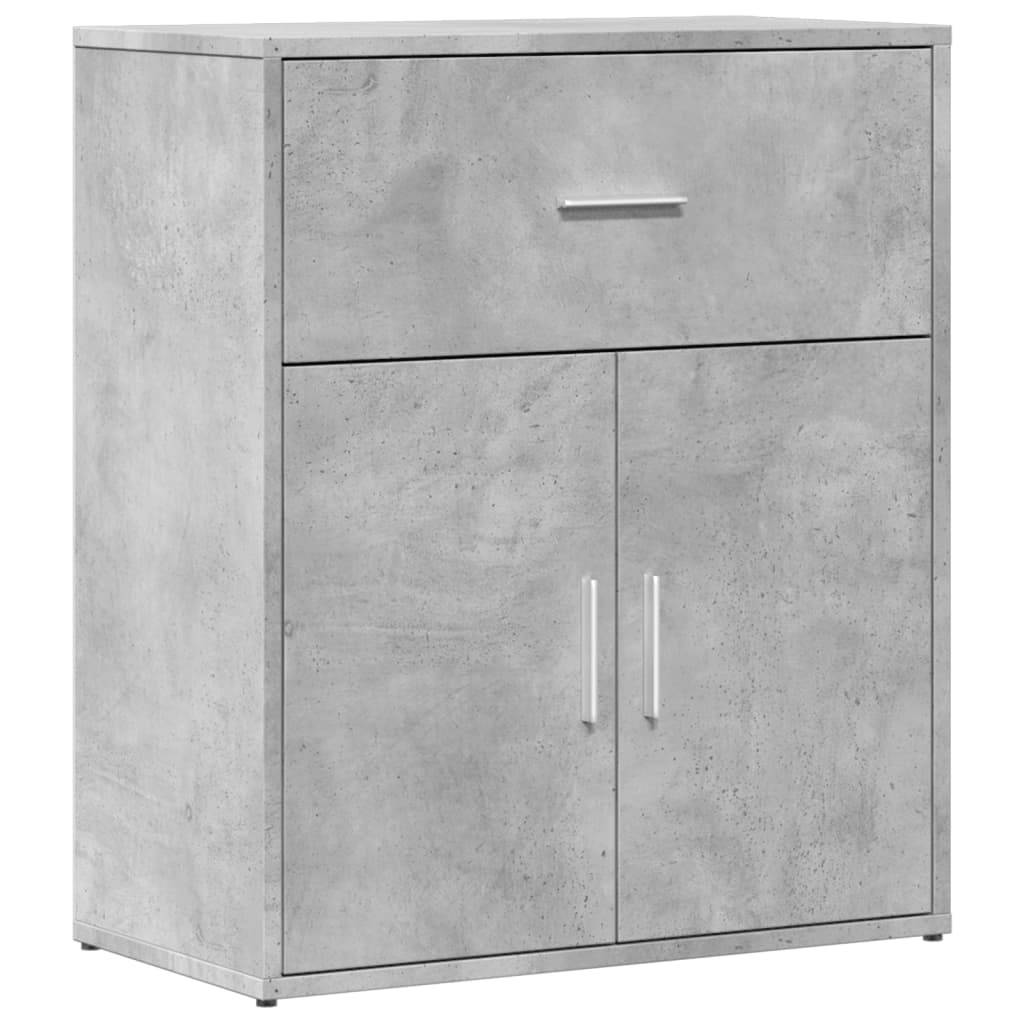 vidaXL Sideboards 2 Stk. Betongrau 60x31x70 cm Holzwerkstoff