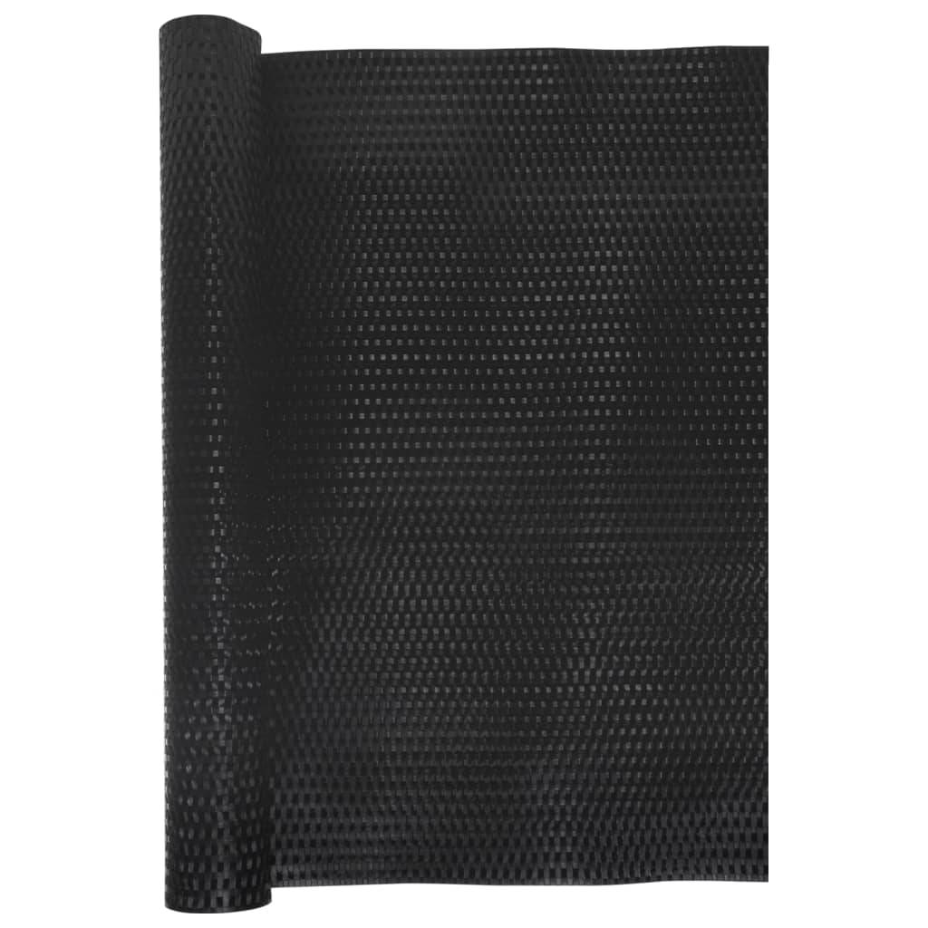 vidaXL Balkon-Sichtschutz Schwarz 300x90 cm Poly Rattan