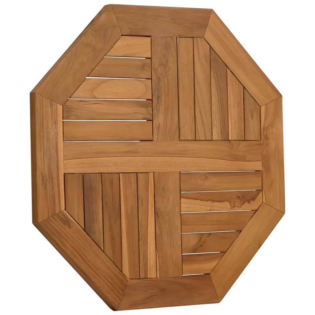 vidaXL Tischplatte 60x60x2,5 cm Achteckig Massivholz Teak