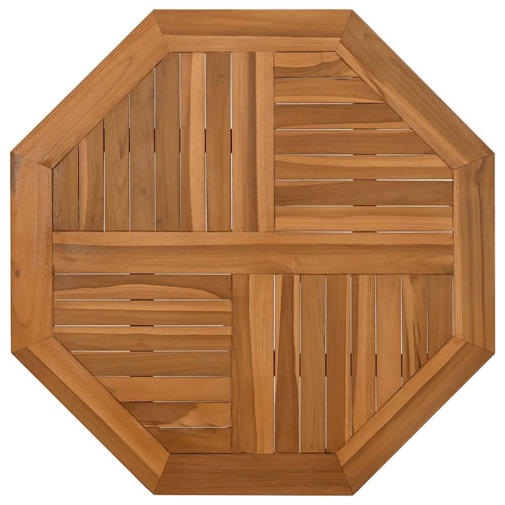 vidaXL Tischplatte 60x60x2,5 cm Achteckig Massivholz Teak