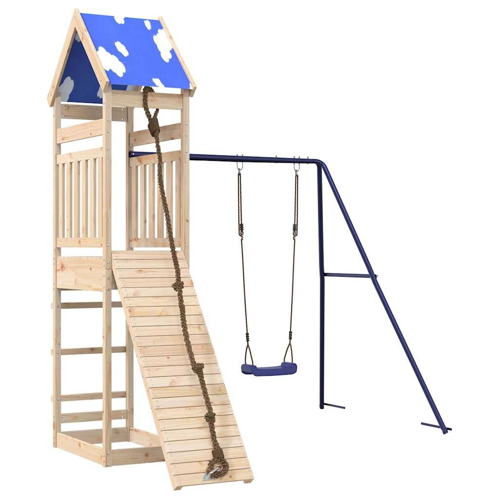 vidaXL Spielturm Massivholz Kiefer