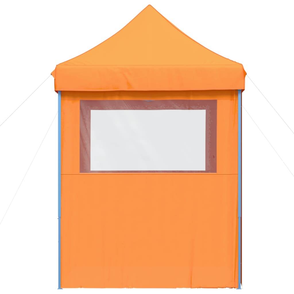 vidaXL Partyzelt Faltbar Pop-Up mit 4 Seitenteilen Orange
