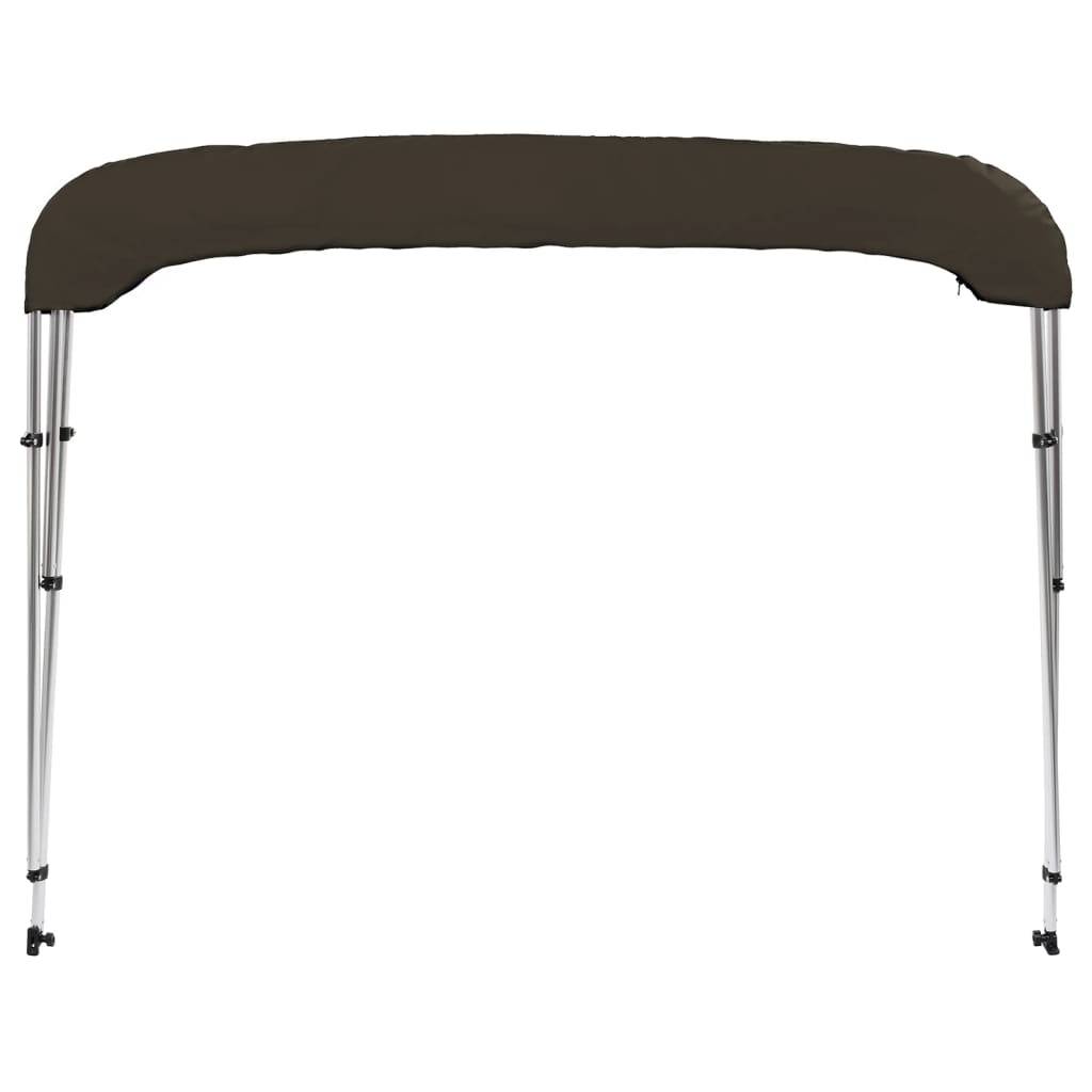 vidaXL 3-Bow Bimini-Top Schwarz 183x180x137 cm