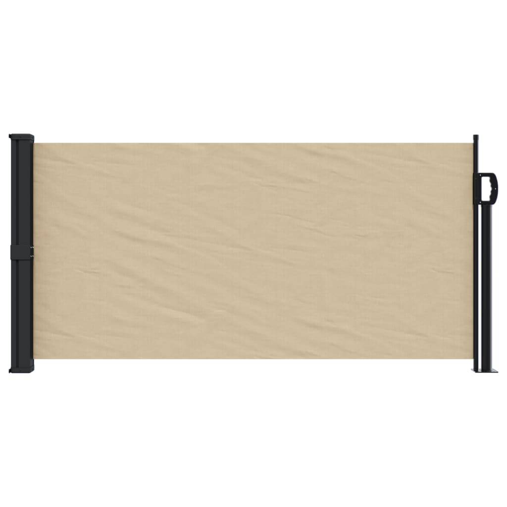 vidaXL Seitenmarkise Ausziehbar Beige 100x300 cm