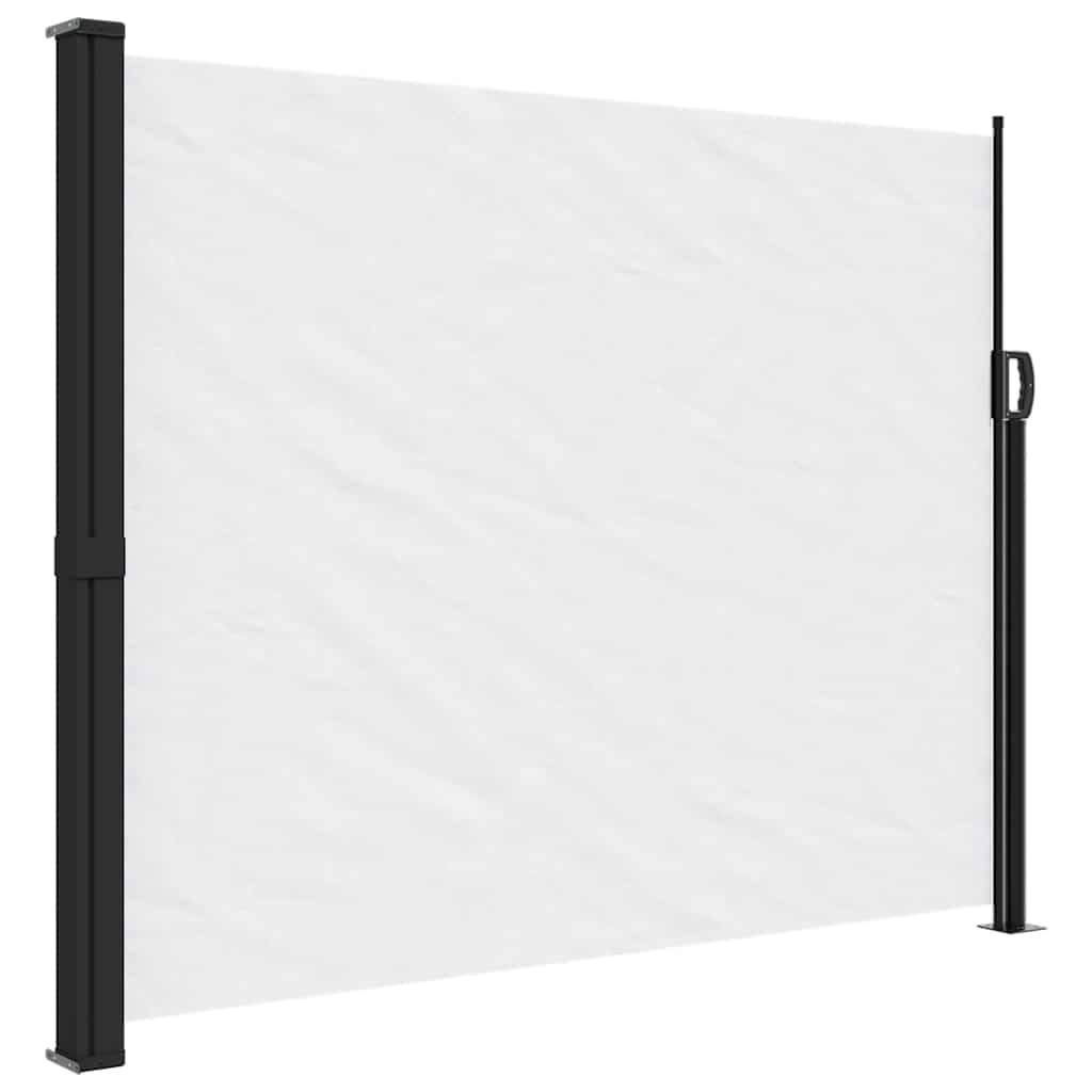 vidaXL Seitenmarkise Ausziehbar Weiß 160x300 cm