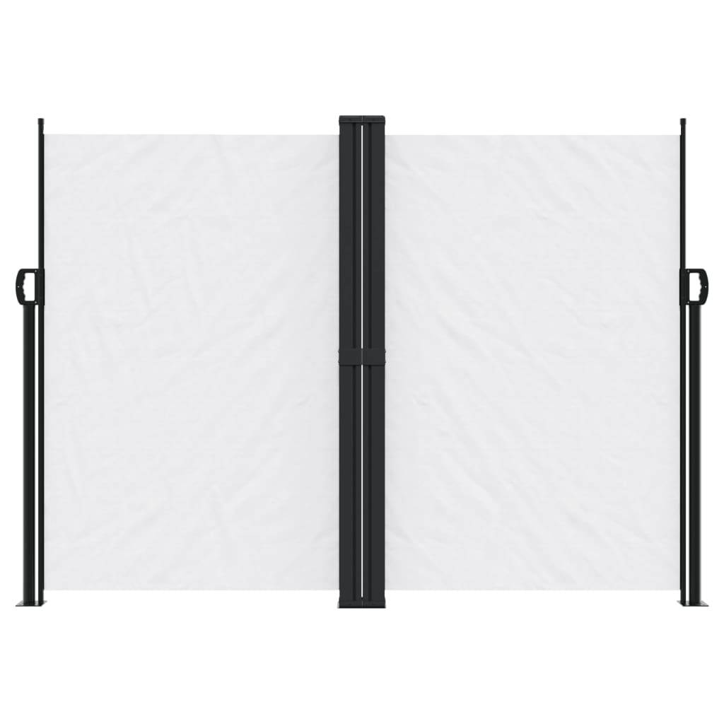 vidaXL Seitenmarkise Ausziehbar Weiß 180x600 cm