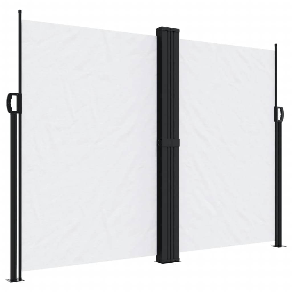 vidaXL Seitenmarkise Ausziehbar Weiß 180x600 cm