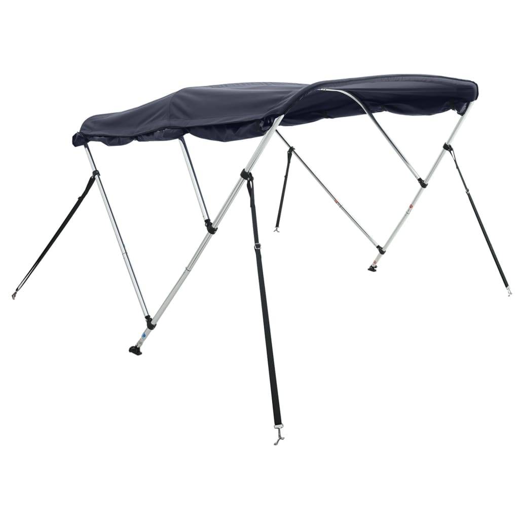 vidaXL 3-Bow Bimini-Top mit Seitenteilen 183x(154-167)x137 cm