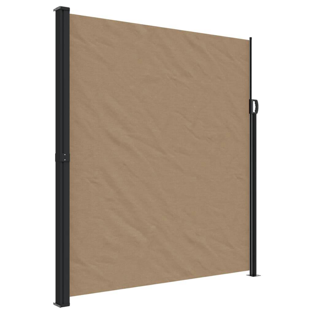vidaXL Seitenmarkise Ausziehbar Taupe 220x300 cm