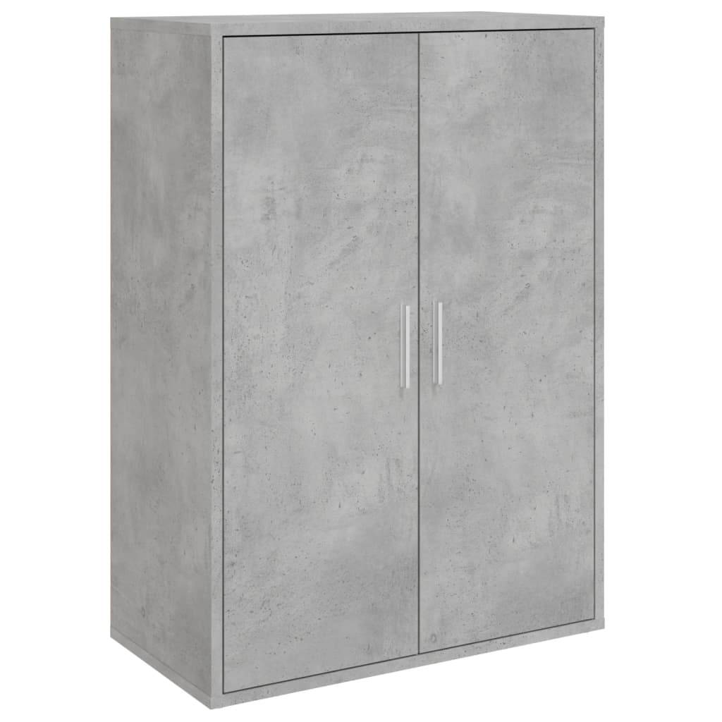 vidaXL Sideboards 2 Stk. Betongrau 60x31x84 cm Holzwerkstoff