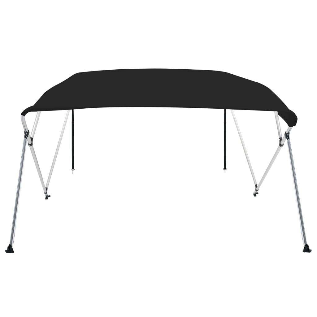vidaXL 4-Bow Bimini-Top Schwarz 243x244x137 cm