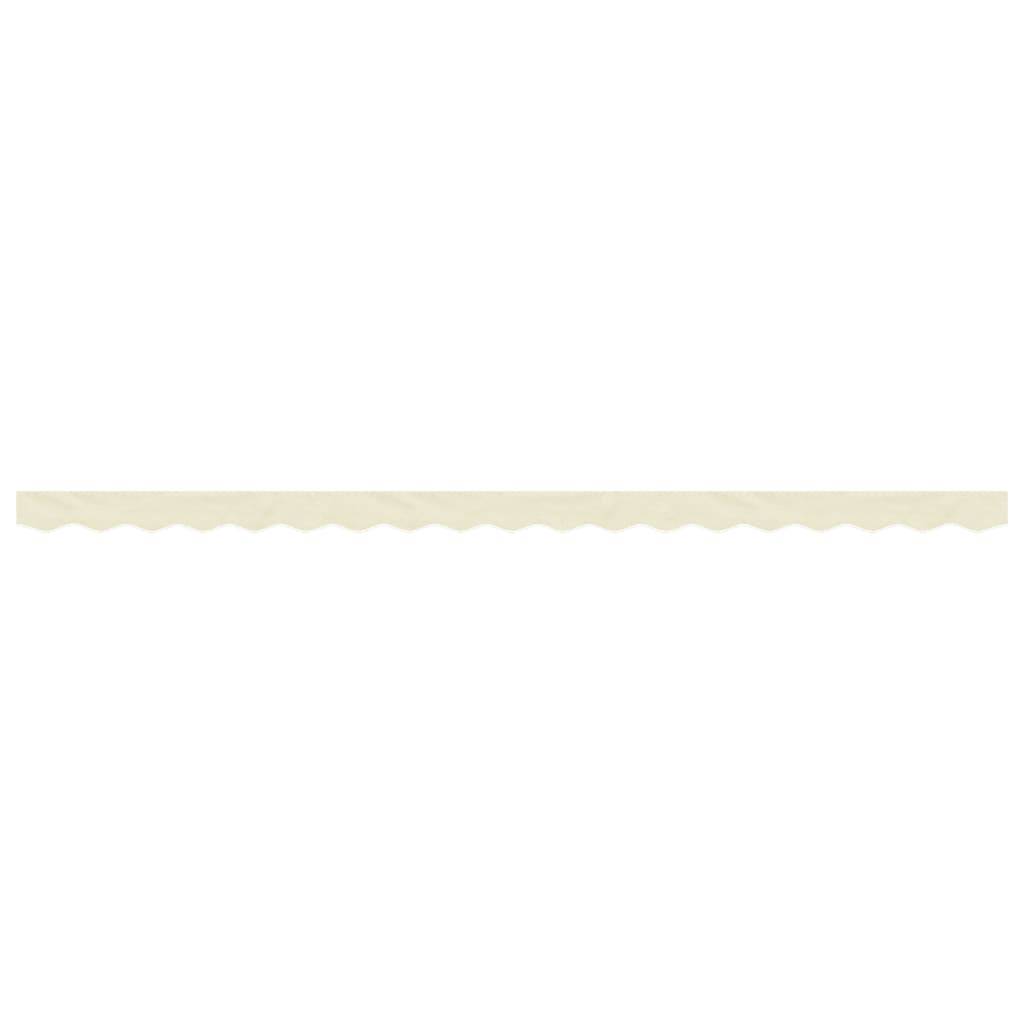 vidaXL Markisenvolant Creme Gestreift 4,5 m