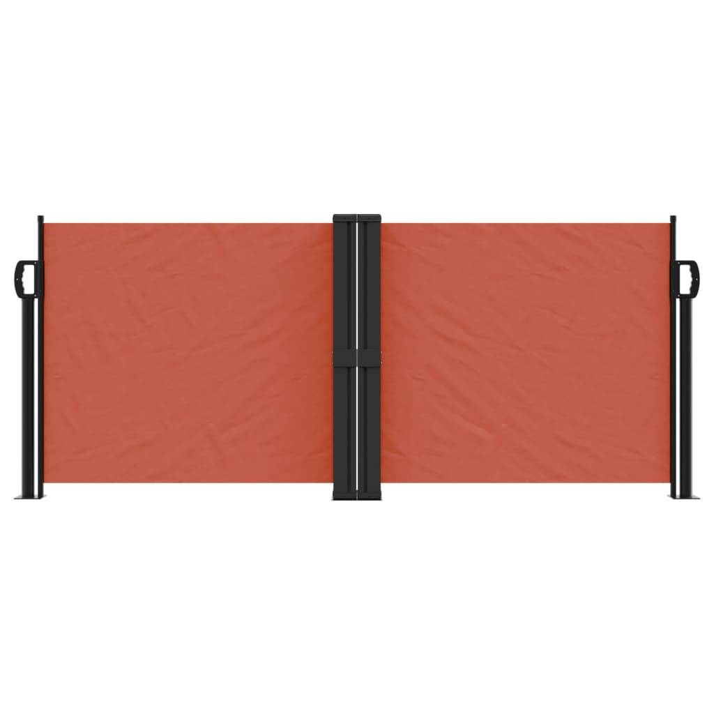 vidaXL Seitenmarkise Ausziehbar Terrakottarot 100x600 cm