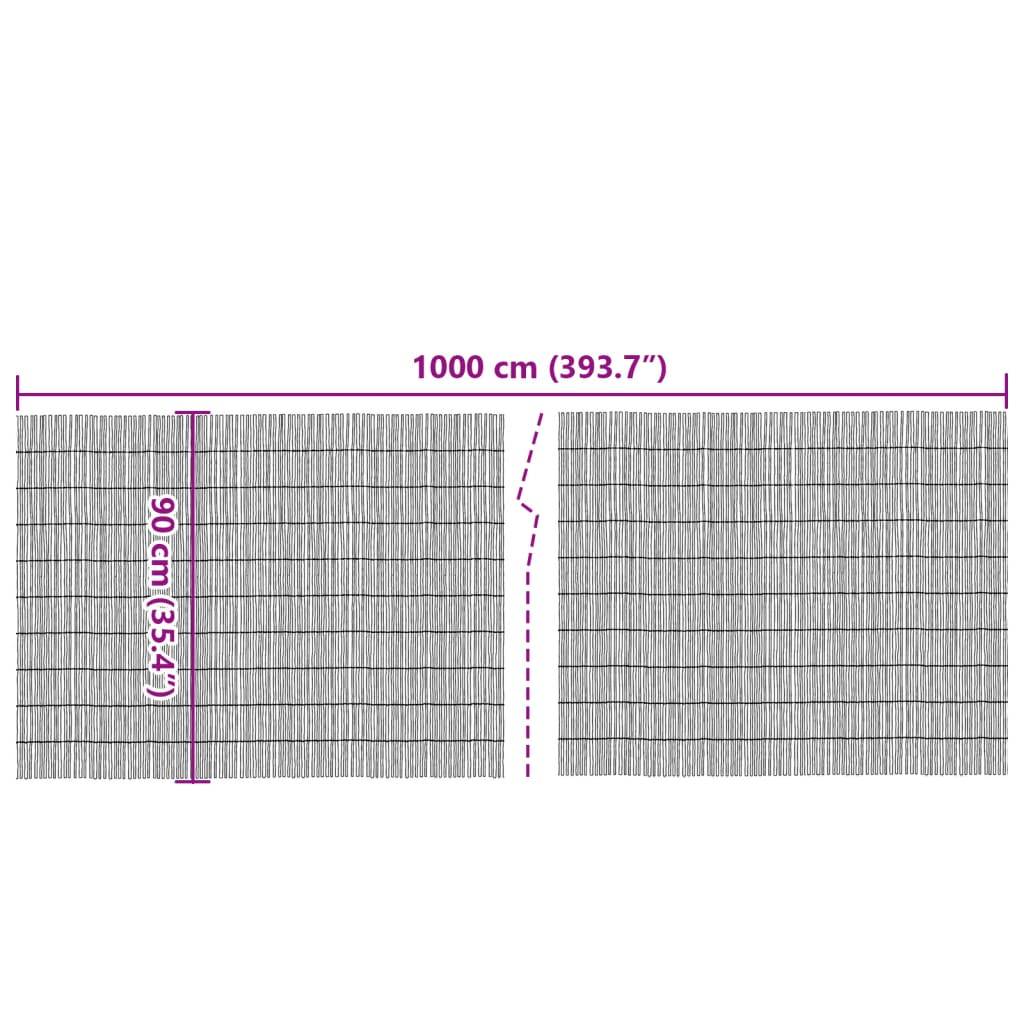 vidaXL Gartenzaun 1000x90 cm Schilf