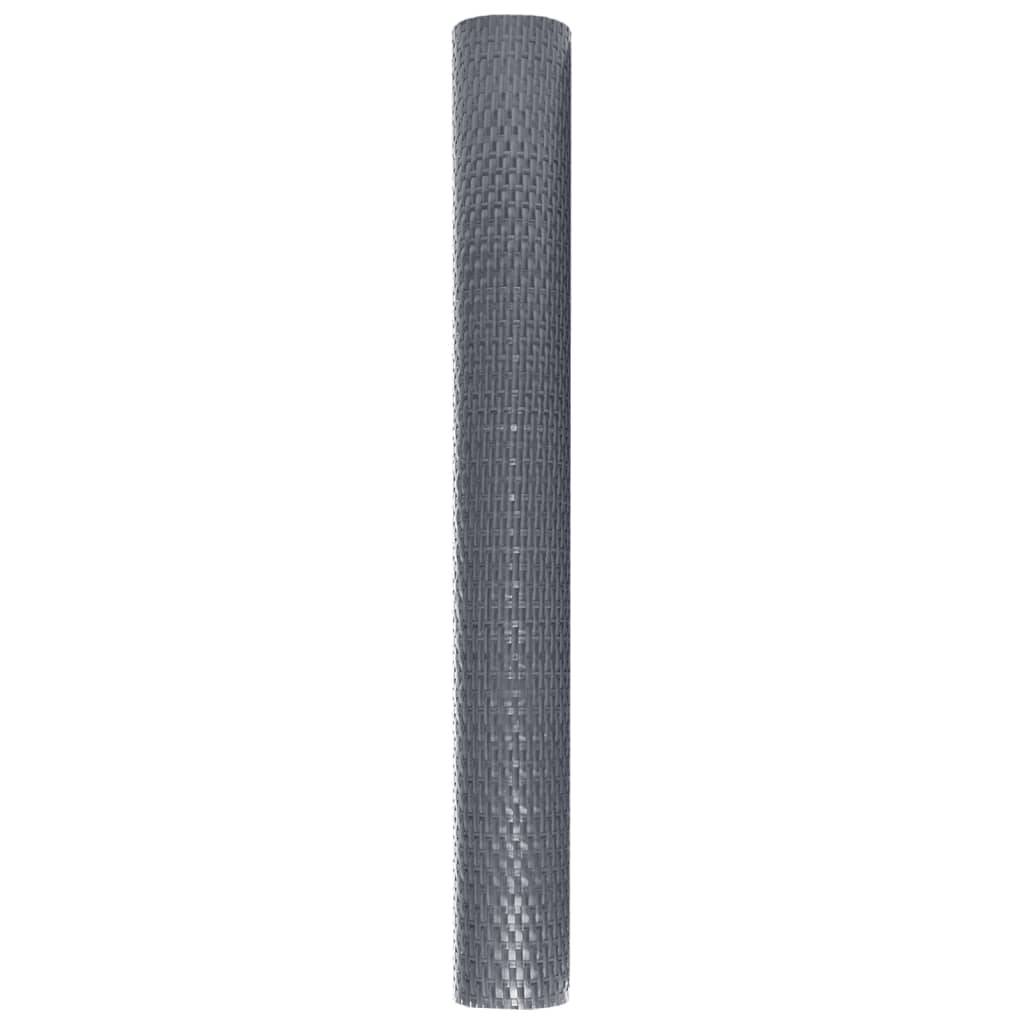 vidaXL Balkon-Sichtschutz Anthrazit 1000x100 cm Poly Rattan