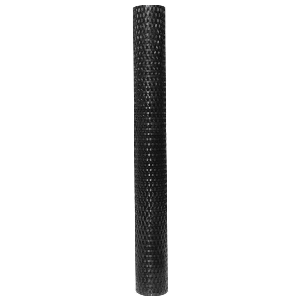 vidaXL Balkon-Sichtschutz Schwarz 400x100 cm Poly Rattan