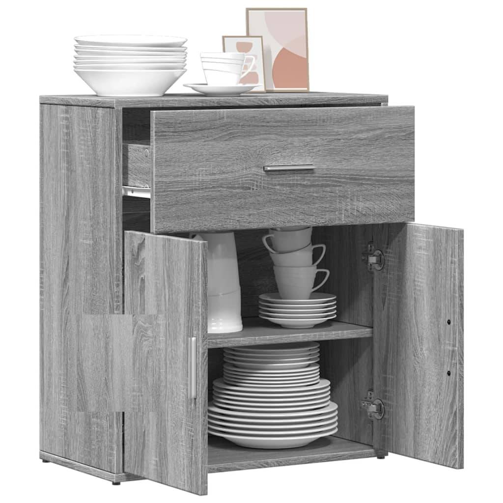 vidaXL Sideboard Grau Sonoma-Eiche 60x31x70 cm Holzwerkstoff