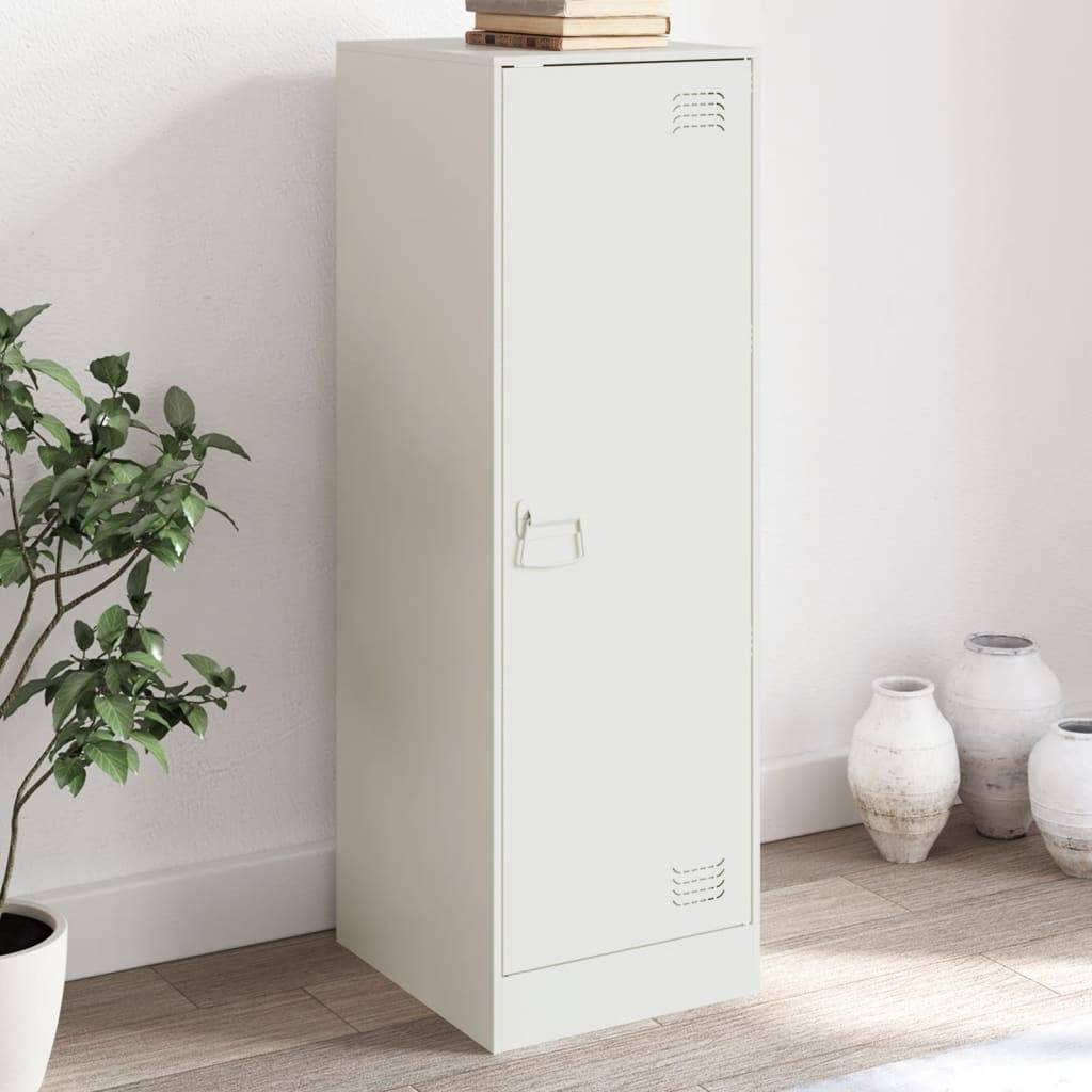 vidaXL Sideboard Weiß 34,5x39x107 cm Stahl