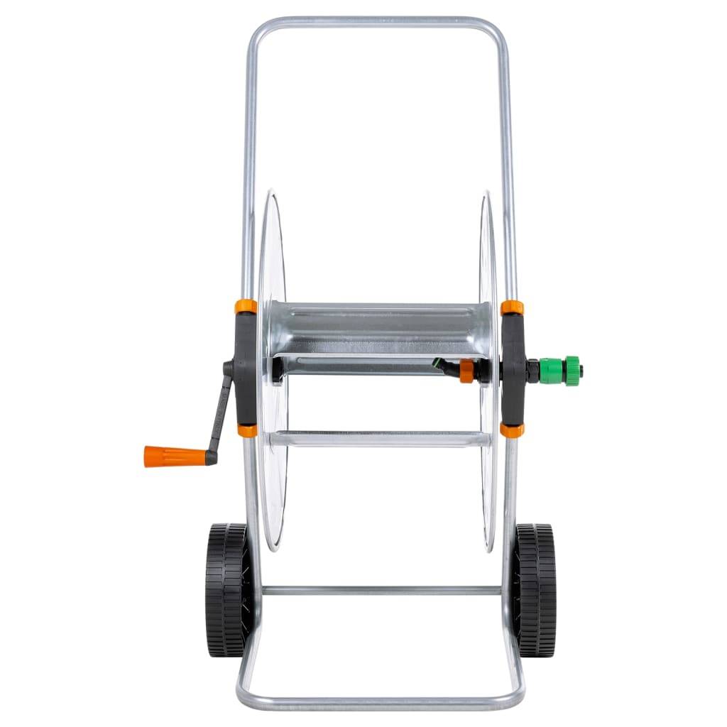 vidaXL Schlauchwagen für 110 m 1/2" oder 80 m 3/4" Schlauch Stahl