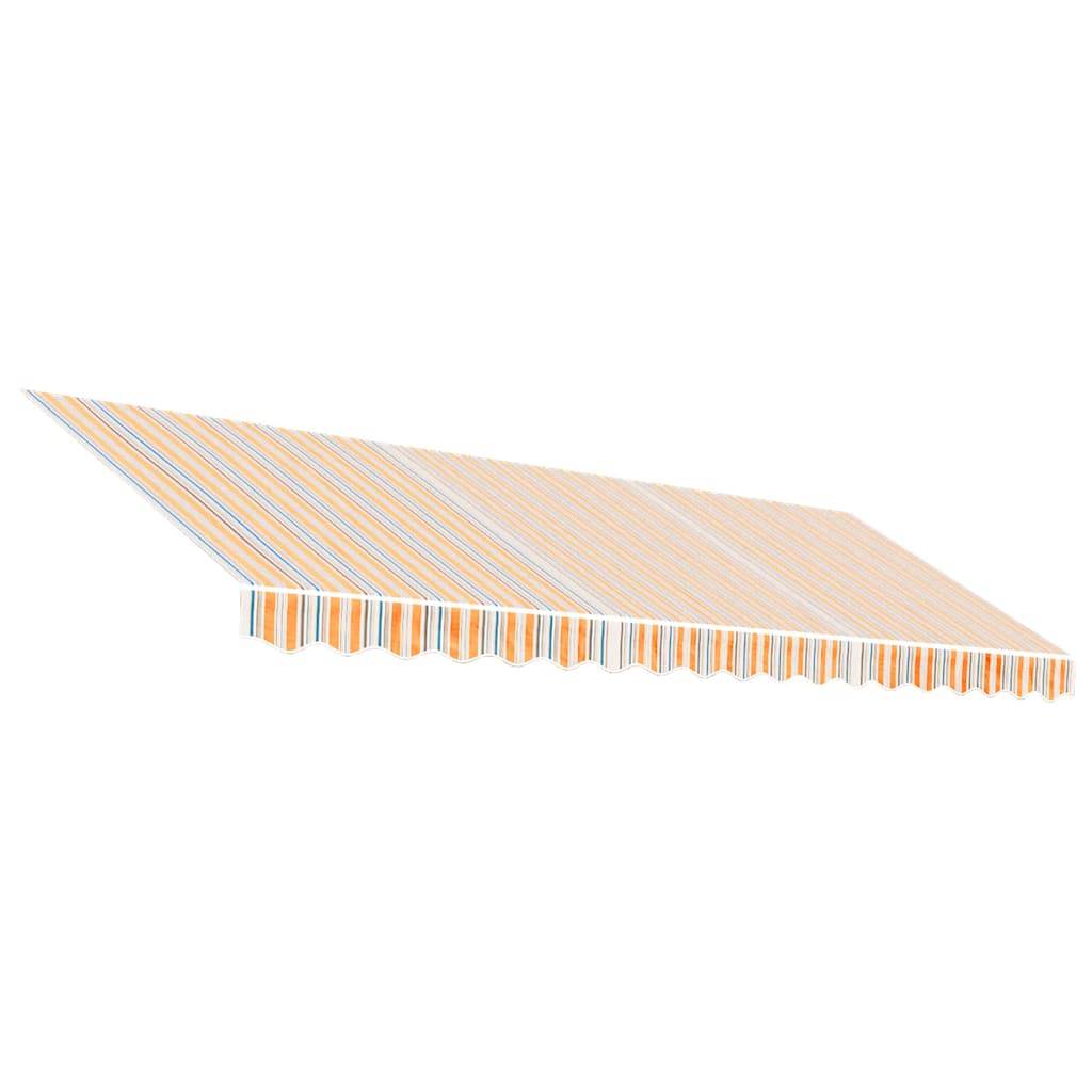 vidaXL Markisenbespannung Mehrfarbig Gestreift 4,5x3 m