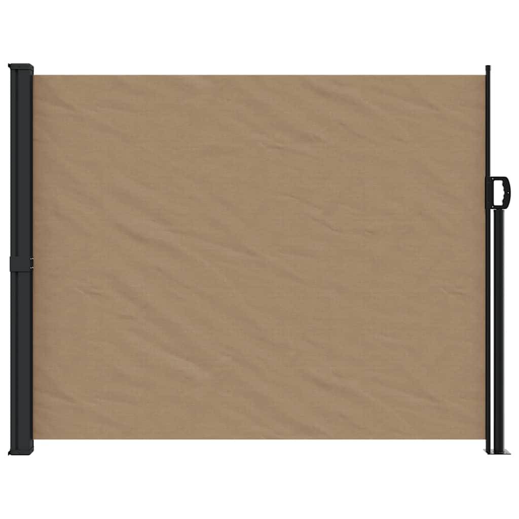 vidaXL Seitenmarkise Ausziehbar Taupe 160x300 cm