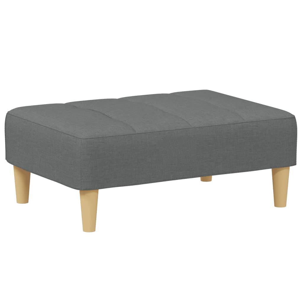 vidaXL Fußhocker Dunkelgrau 77x55x31 cm Stoff