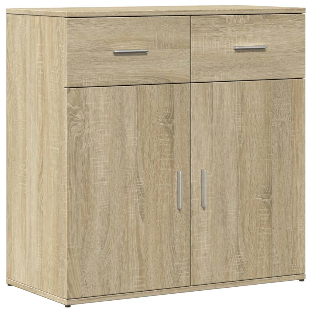 vidaXL Sideboards 2 Stk. Sonoma-Eiche 79x38x80 cm Holzwerkstoff