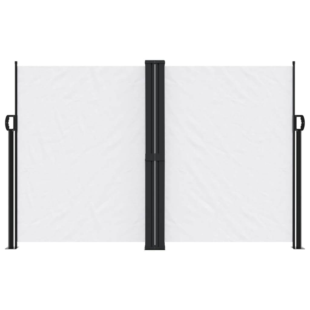 vidaXL Seitenmarkise Ausziehbar Weiß 160x600 cm