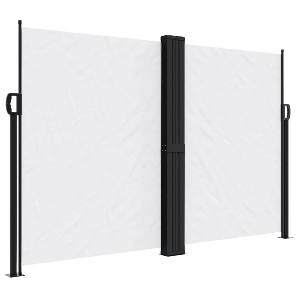 vidaXL Seitenmarkise Ausziehbar Weiß 160x600 cm