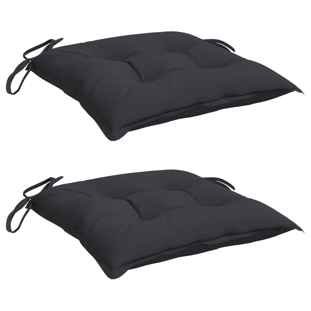 vidaXL Palettenkissen 2 Stk. Schwarz 50x50x7 cm Oxford-Gewebe