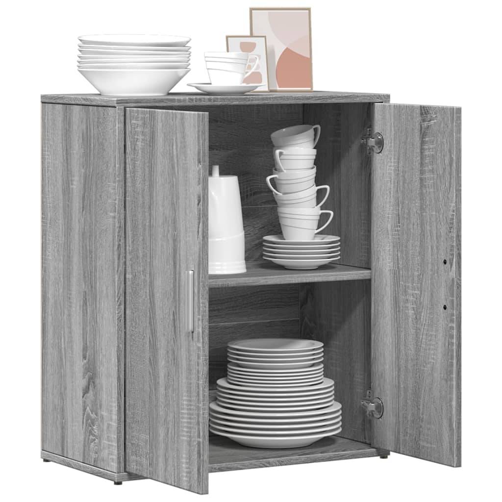 vidaXL Sideboard Grau Sonoma-Eiche 60x31x70 cm Holzwerkstoff