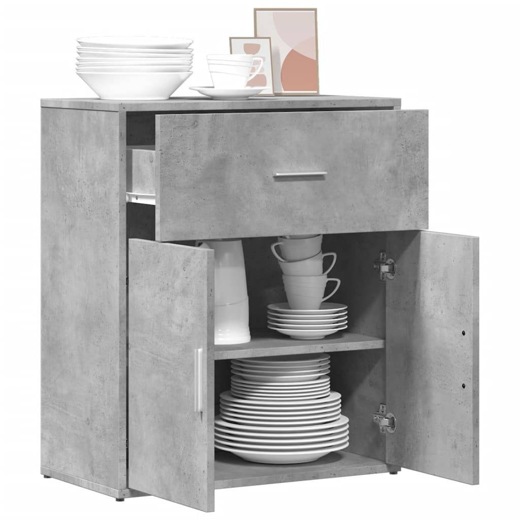 vidaXL Sideboard Betongrau 60x31x70 cm Holzwerkstoff