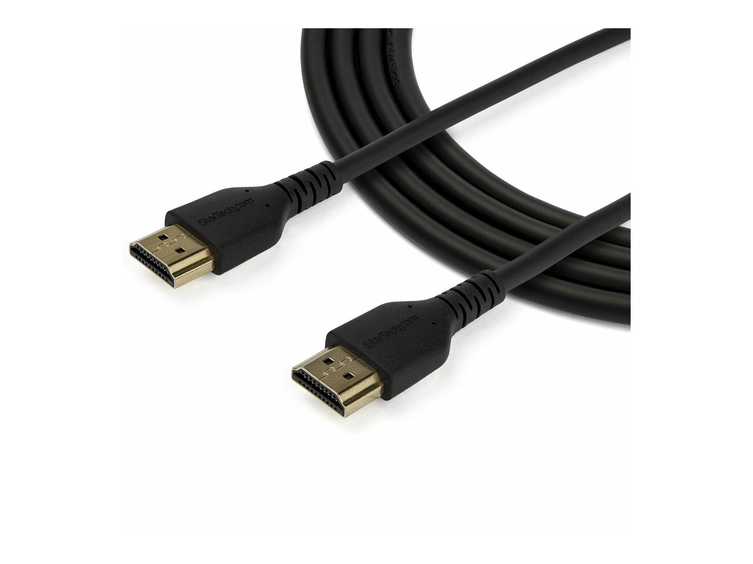 StarTech.com 1.5m (4.9ft) Premium High Speed HDMI Cable with Ethernet, 4K - Premium Highspeed - HDMI-Kabel mit Ethernet