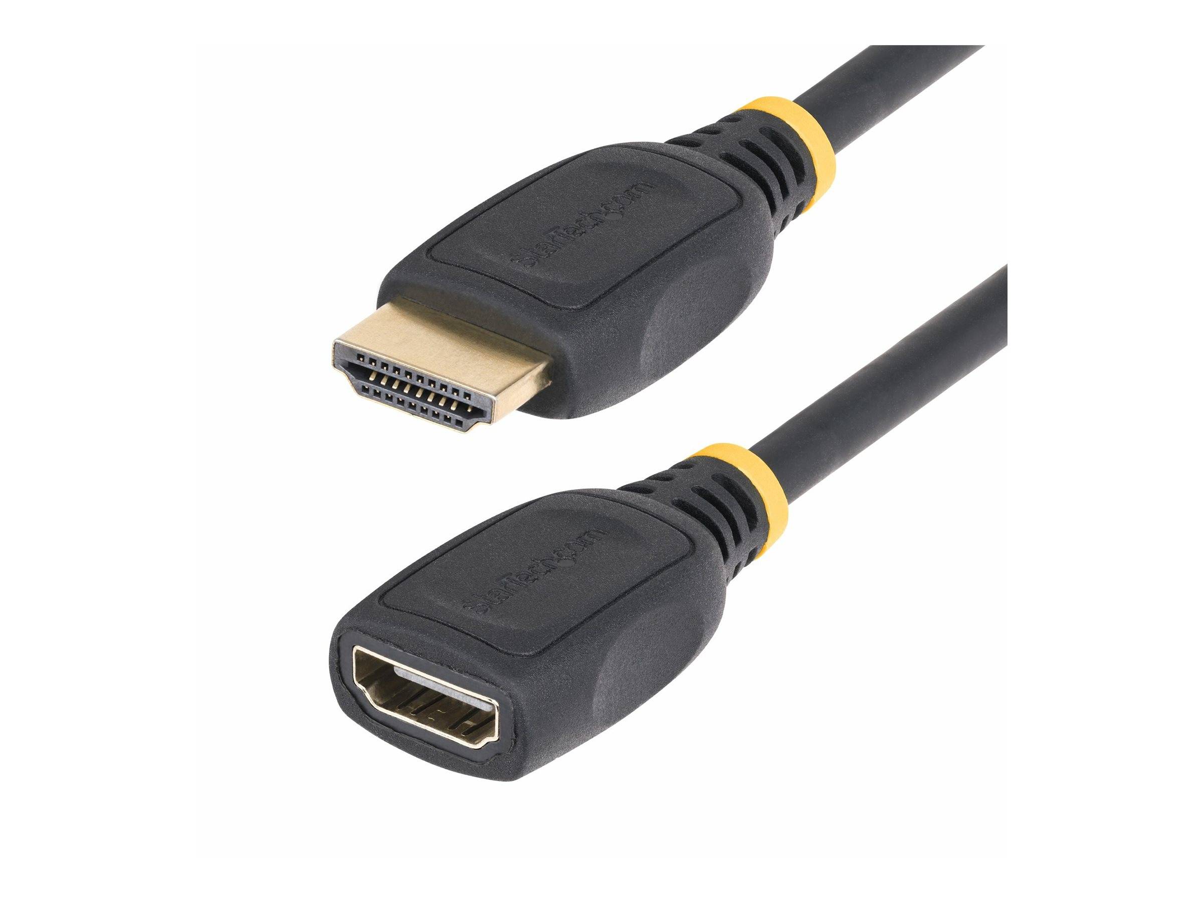 StarTech.com 18in HDMI 2.0 Extension Cable, 4K 60Hz, M/F