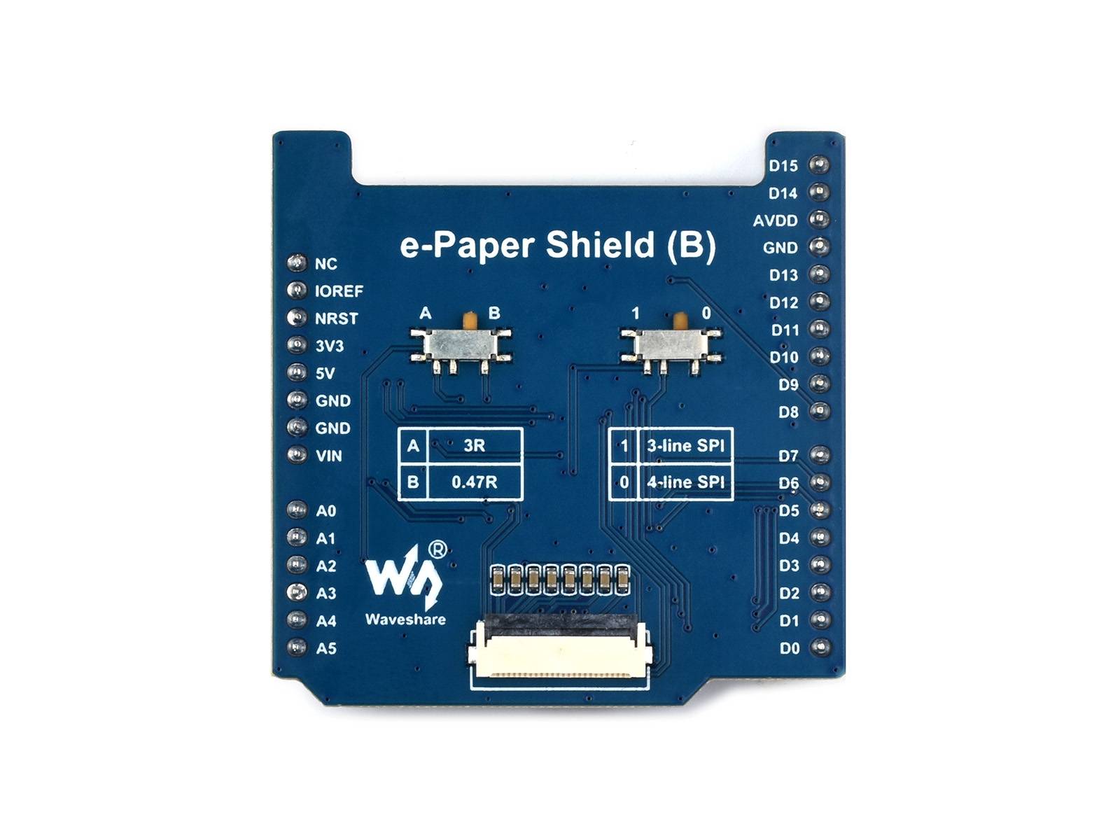 WaveShare Universal E-Paper Raw Panel Driver Shield (B) for NUCLEO Arduino