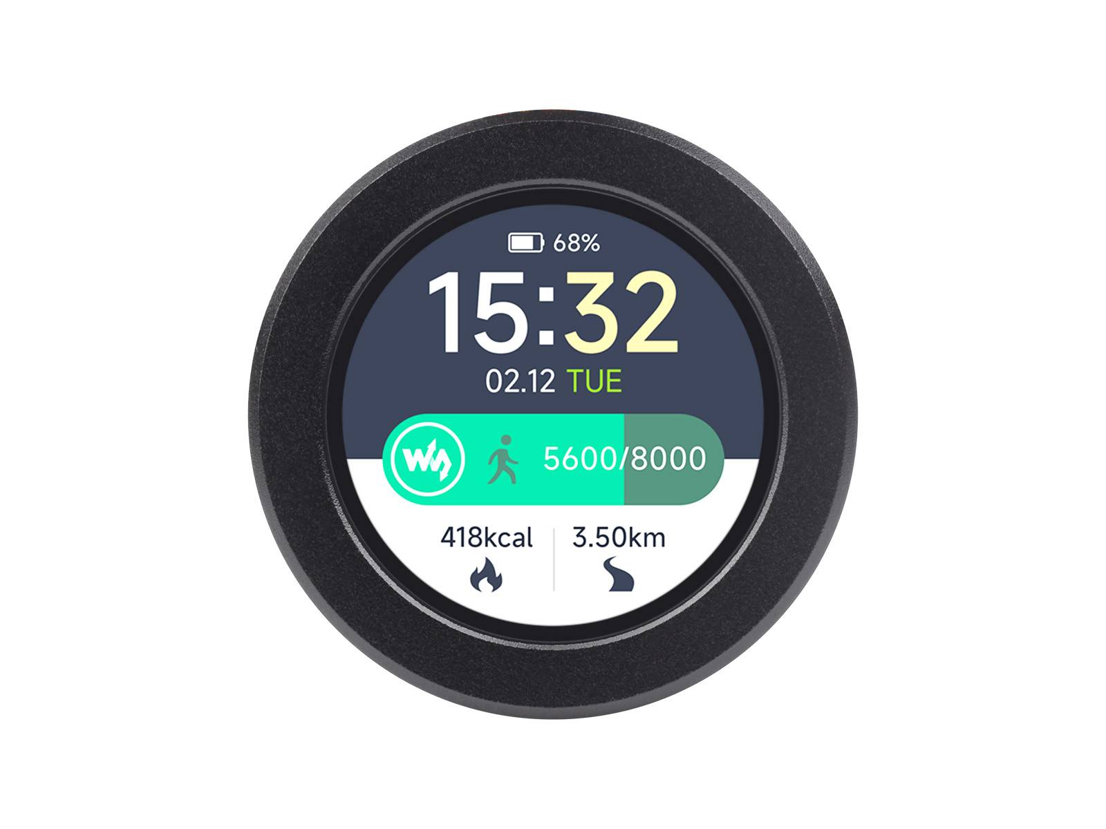 WaveShare RP2040 Microcontroller Dev Board 1.28inch Round Touch LCD Metal Case