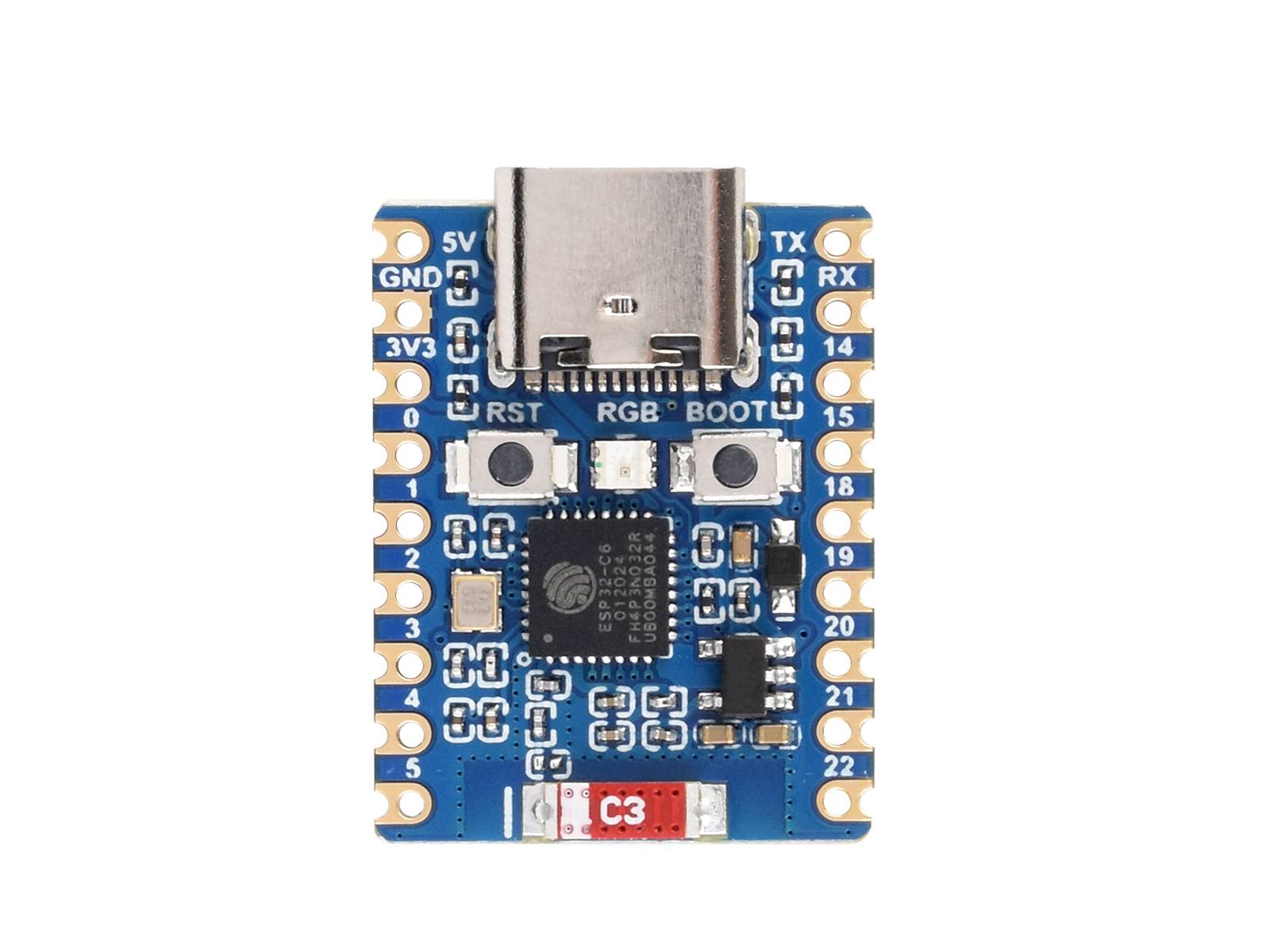 WaveShare ESP32-C6 Mini Development Board 2.4GHz WiFi 6 Bluetooth 5