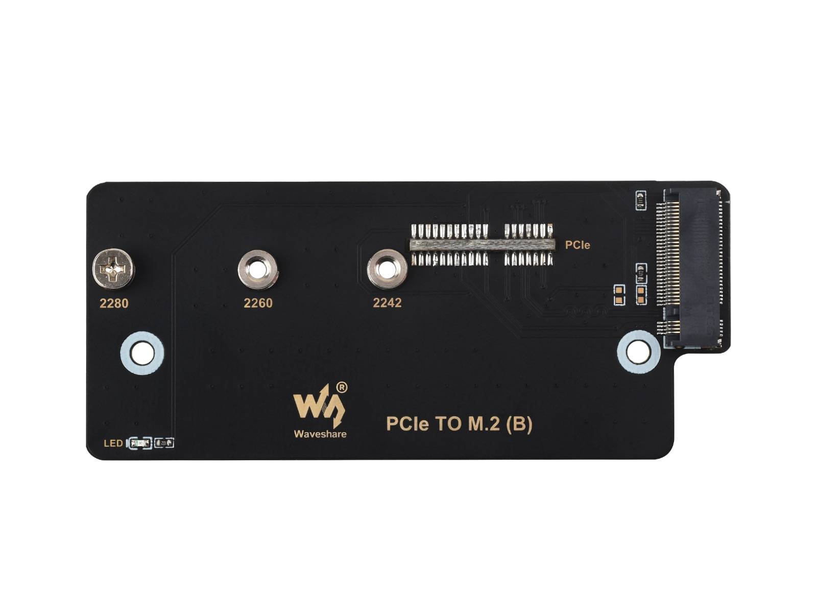 WaveShare PCIe to M.2 Adapter (B) Supports NVMe M.2 SSD for Raspberry Pi CM4
