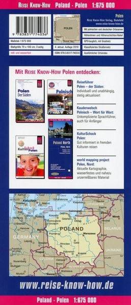 Reise Know-How Landkarte Polen 1:675.000
