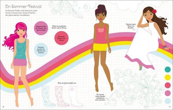 Mein Mode-Stickerbuch: Sommerkollektion