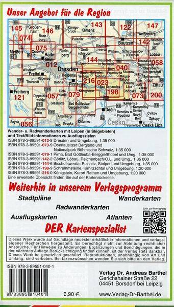 Große Wander- und Radwanderkarte Sächsisch-Böhmische Schweiz 1 : 30 000