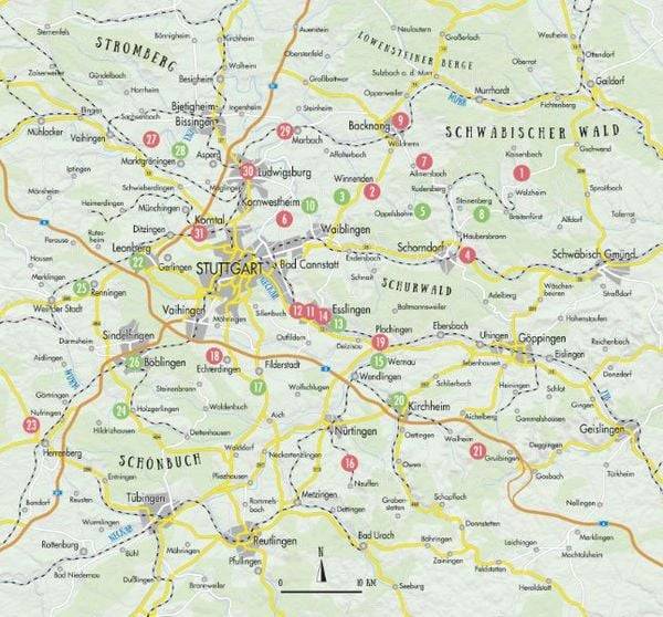 Cafés und Ateliers rund um Stuttgart