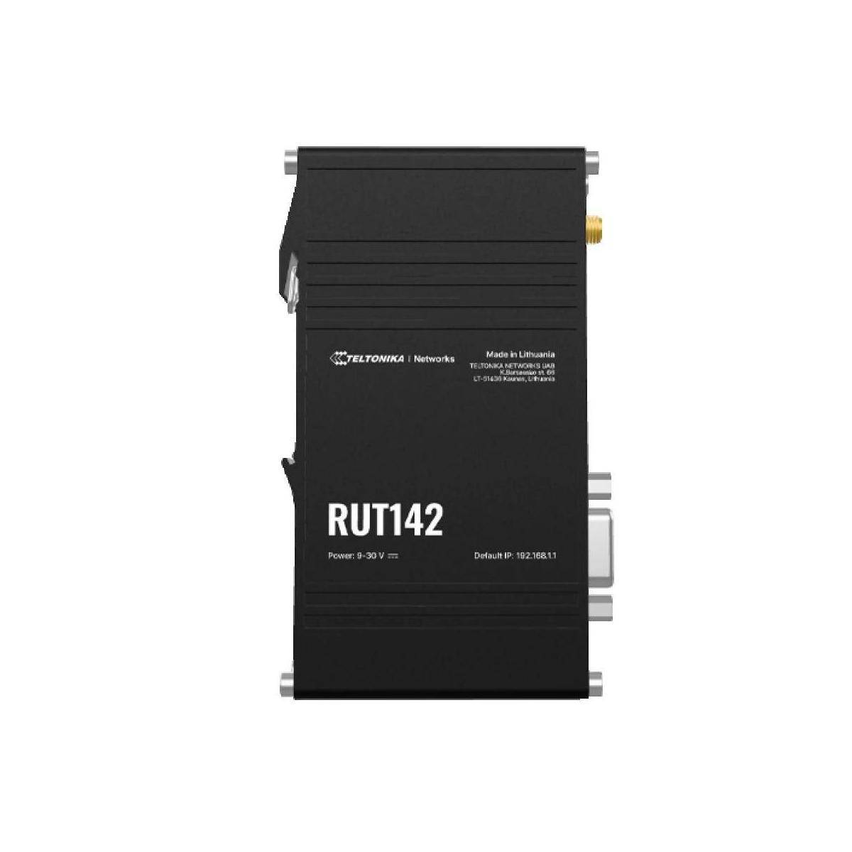 RUT142 - RUT142 - industrieller Ethernet-Router, 1 serielle RS232-Schnittstelle, 2 Ethernet-Ports
